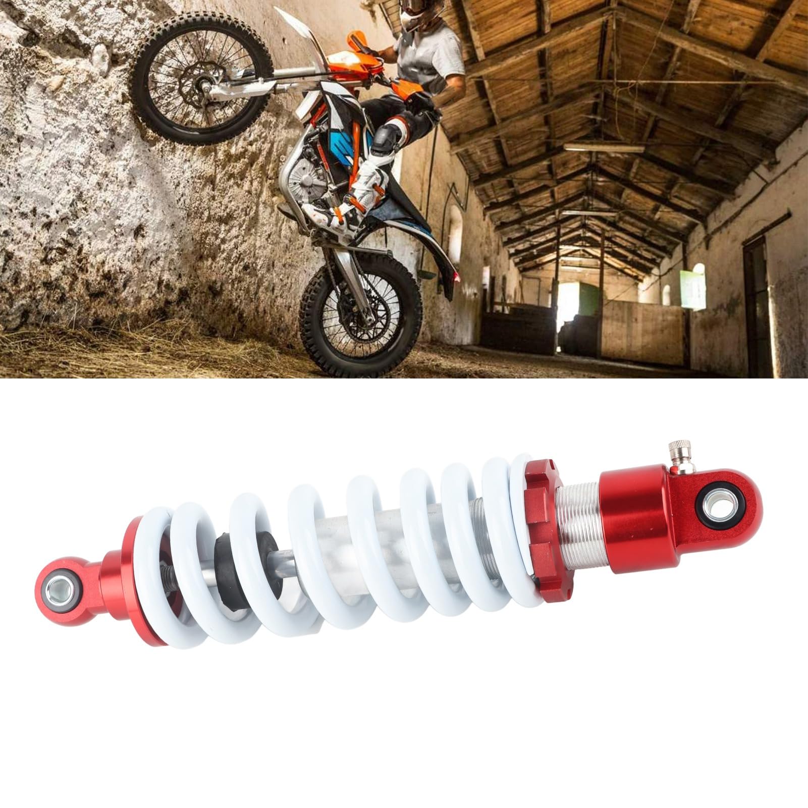 Ammortizzatore con Molle Regolabili per Ammortizzatori Posteriori da 295 Mm, Guida per Quad, Parte Durevole per Motociclette per Ciclisti da Trail