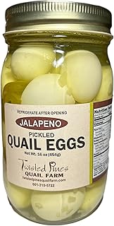 Jalapeño Pickled Quail Eggs - 2 pint jars