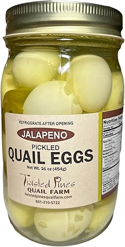Jalapeño Pickled Quail Eggs - 2 pint jars