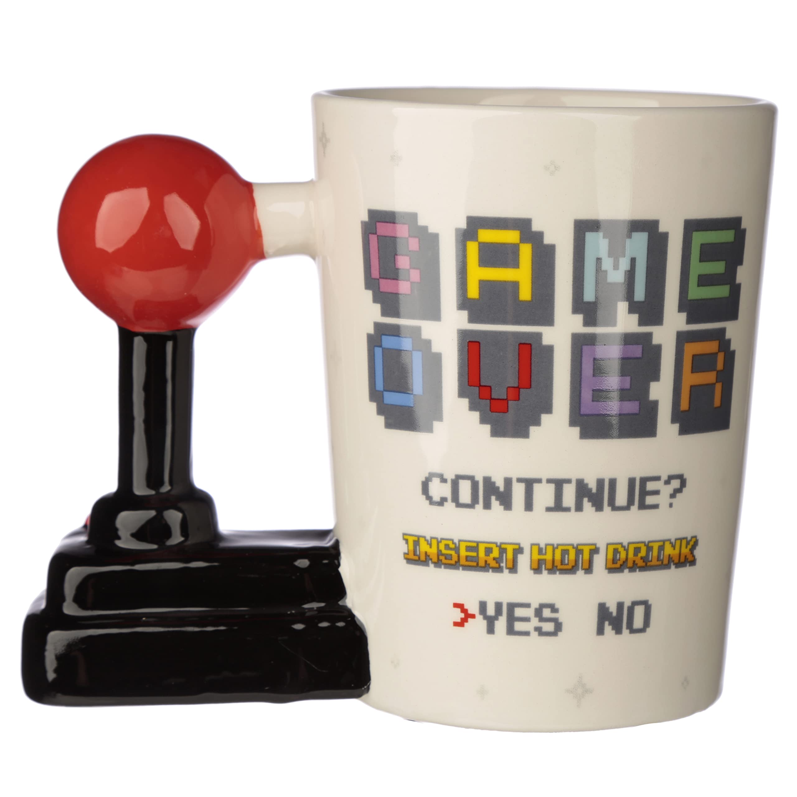Puckator Mug à Anse Décorée Manette Console GAME OVER - Cranberry