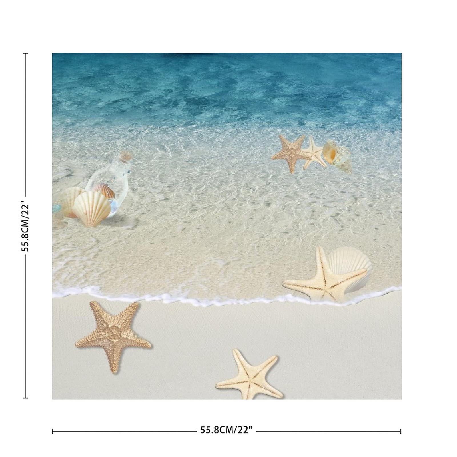 Ocean Theme Wall Art Beach Life Quote Wall Decal - Starfish Shells Ocean  Inspirational Vinyl Saying Room Decor Lifes Better At The Beach, image size:1600x1600