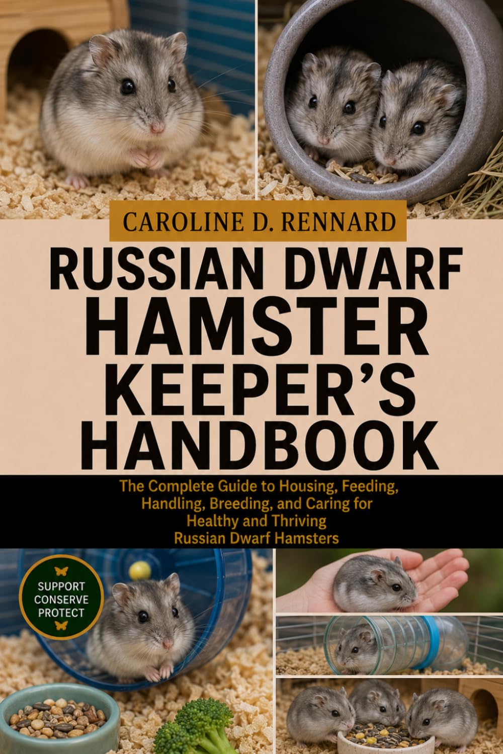 RUSSIAN DWARF HAMSTER KEEPER’S HANDBOOK: The Complete Guide to Housing, Feeding, Handling, Breeding, and Caring for Healthy and Thriving Russian Dwarf Hamsters