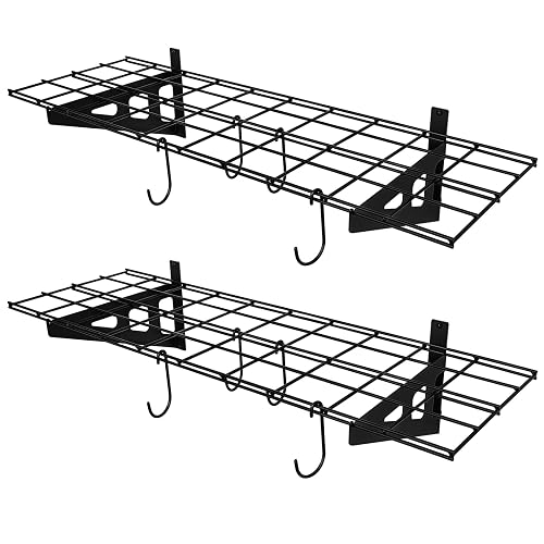 2-Pack 1x3 ft Garage Wall Shelving product photo (Garage Storage) — ScooterReviewPro review
