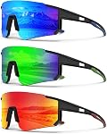 Lunettes de soleil de pêche polarisé pour hommes femmes, UV400 Verres de sport de pêche pour la course à vélo