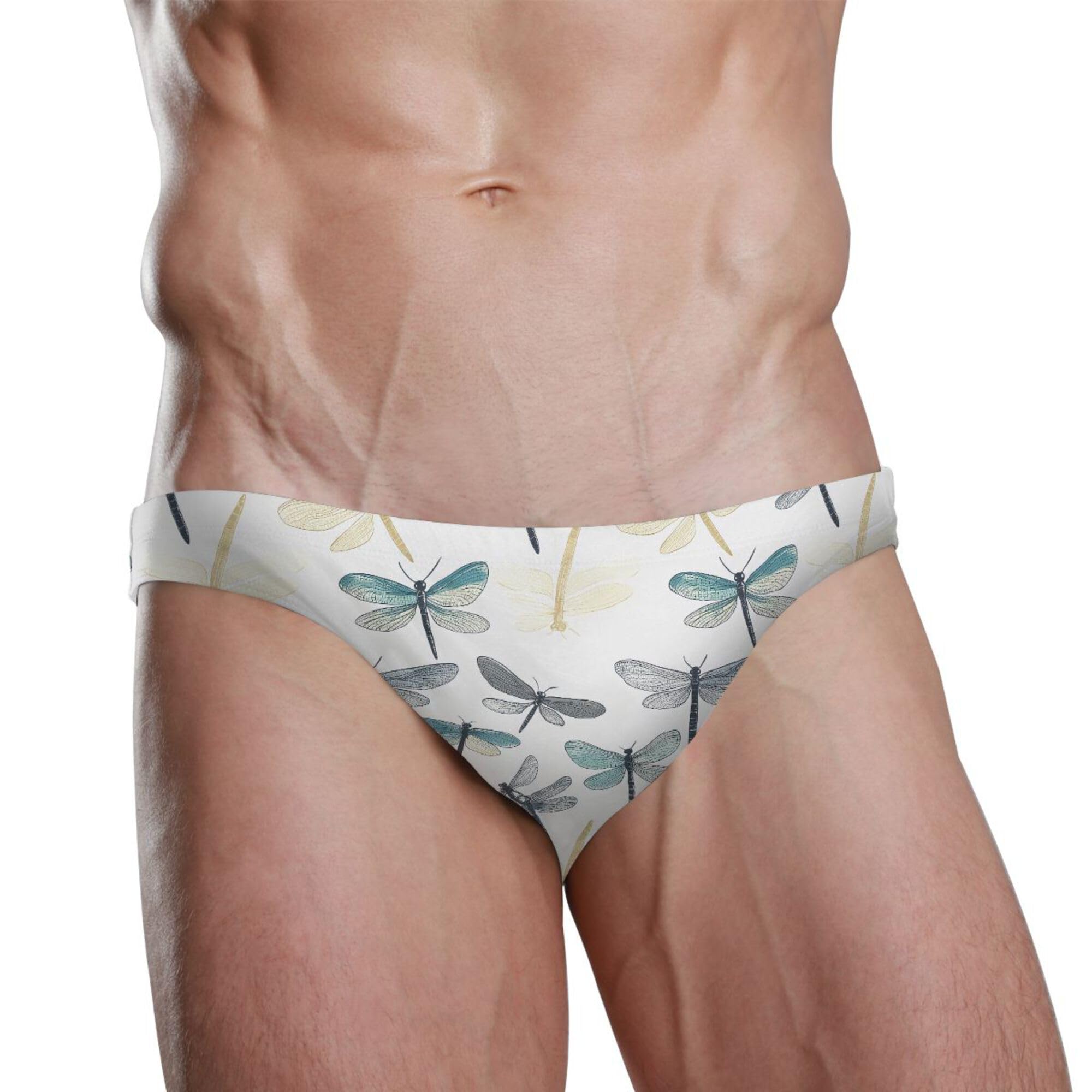 S Husky Dragonfly Swim Briefs for Men Bikini Swimwear Boys Short XXL B0404265