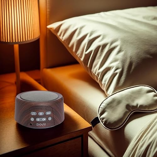 Miniatura 7 de Máquina de ruido blanco - Máquina de sonido para dormir con temporizador de sonidos relajantes y función de memoria para dormir y relajación,