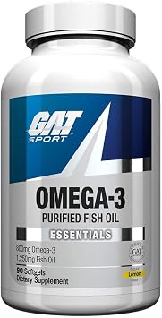 GAT, Sport, Omega-3, Natural Lemon, 90 Softgels - Best Deal Finder