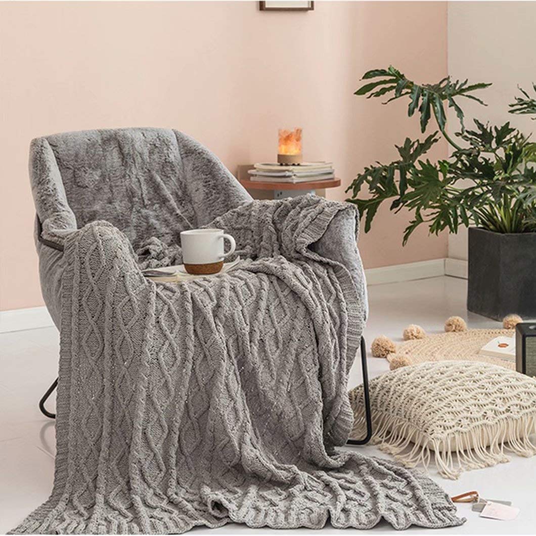 Jacobs Wool ヤコブウールブランケット グレー 膝掛け ソファーカバー Jacobs Wool ウールブランケット グレー 膝掛け ソファーカバー