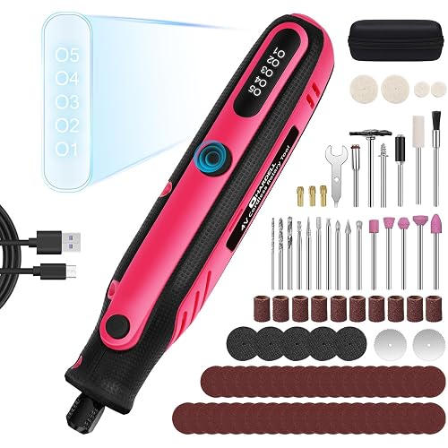 HARDELL Mini Flex Shaft Rotary Tool, Power Flex Shaft Grinder for Cutting, Engraving, Sanding, Drilling, Polishing, Small Wood Carving tool or DIY Crafts
