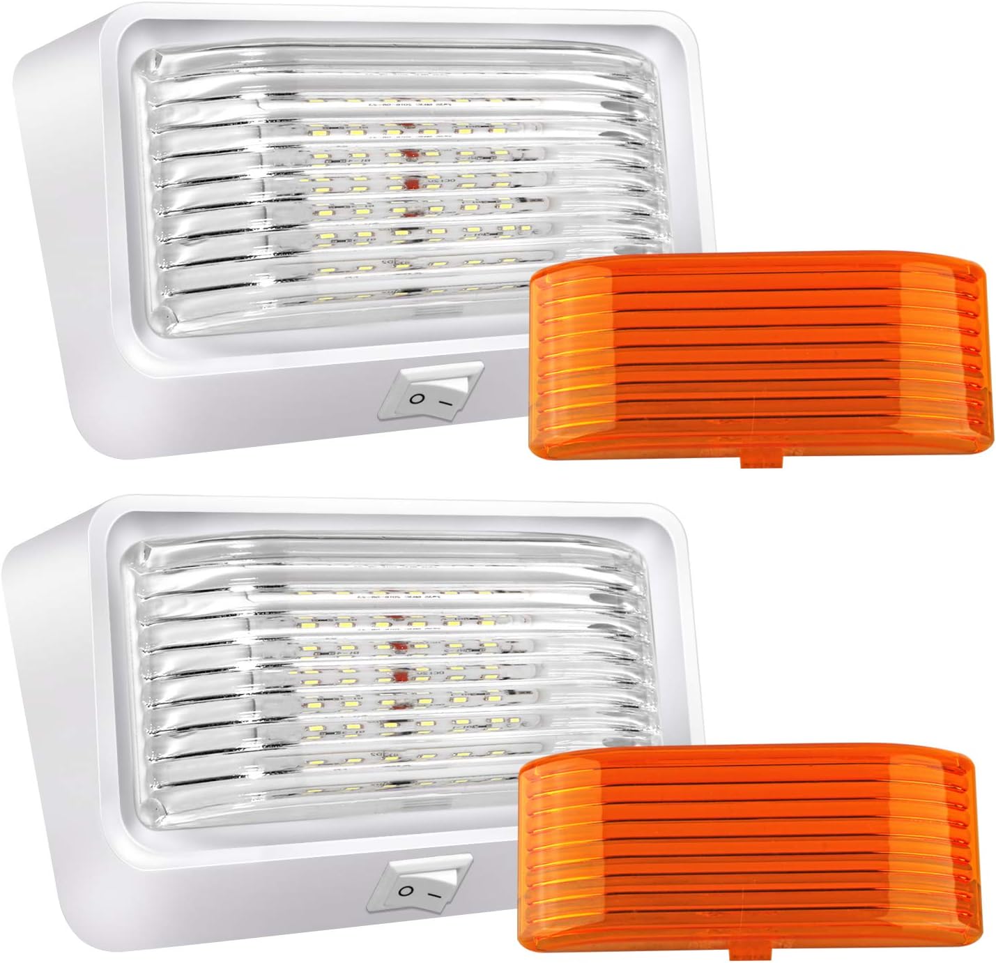 Lumitronics 12V LED Exterior Outdoor Porch Light with On