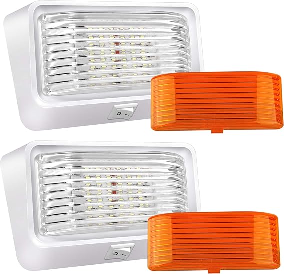 BlueFire LED RV Porch Light RV Exterior Porch Utility Light 12V 280 Lumen Replacment Light with