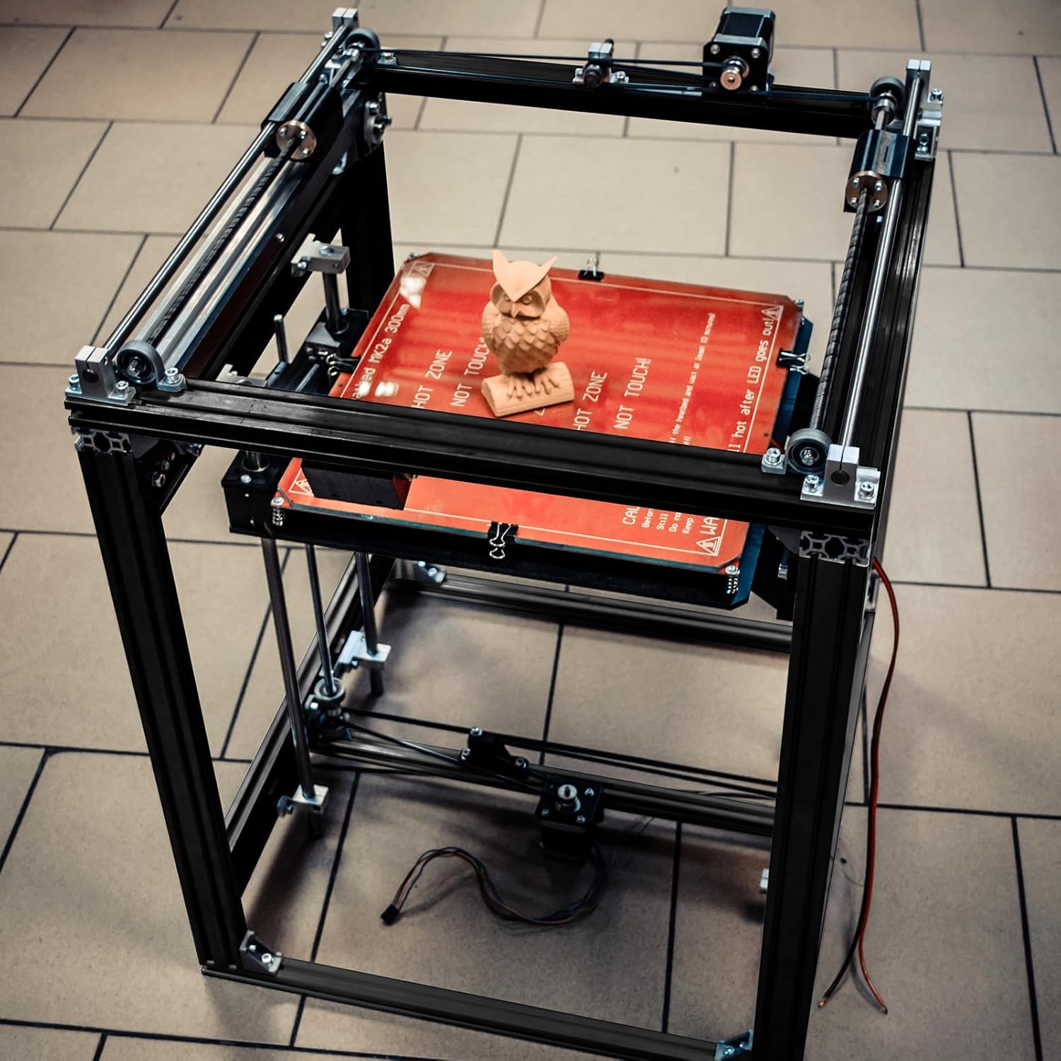 Zonon 20 Pcs 2020 Aluminum Extrusion European Standard Anodized Linear Rail T Track Extruded Aluminum Profile Extrusion for 3D Printer and CNC(Black,48 Inch, 1220 mm)