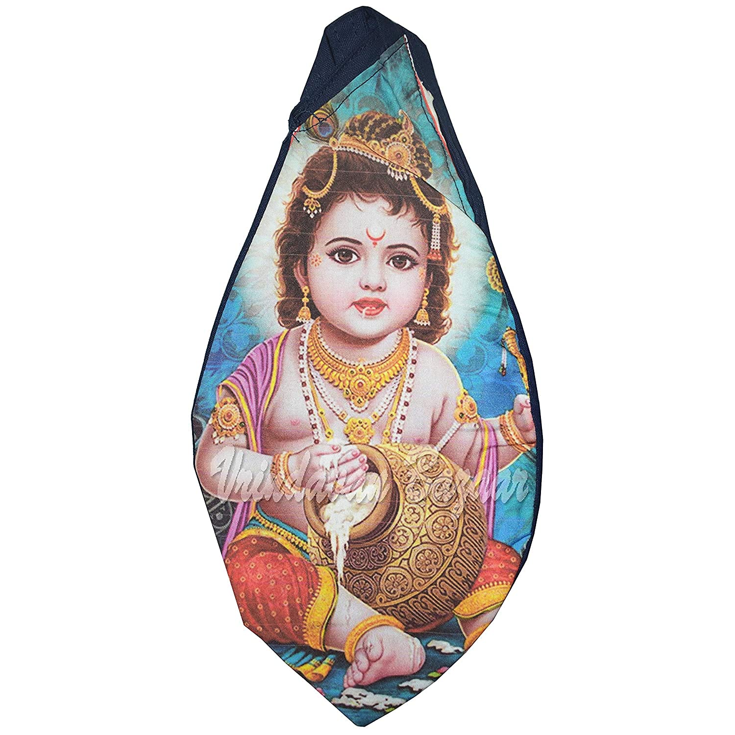Sac Japa Bal Gopal avec motif Makhan idéal pour vos séances de mantra chez vous