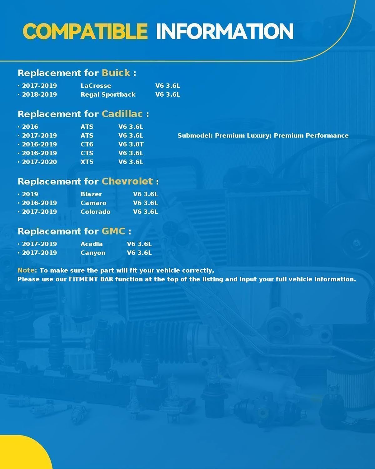 PHILTOP Timing Chain Kit Compatible with Buick LaCrosse 2017-2019 3.6L, Regal Sportback 2018-2019 3.6L, OE# 12647880
