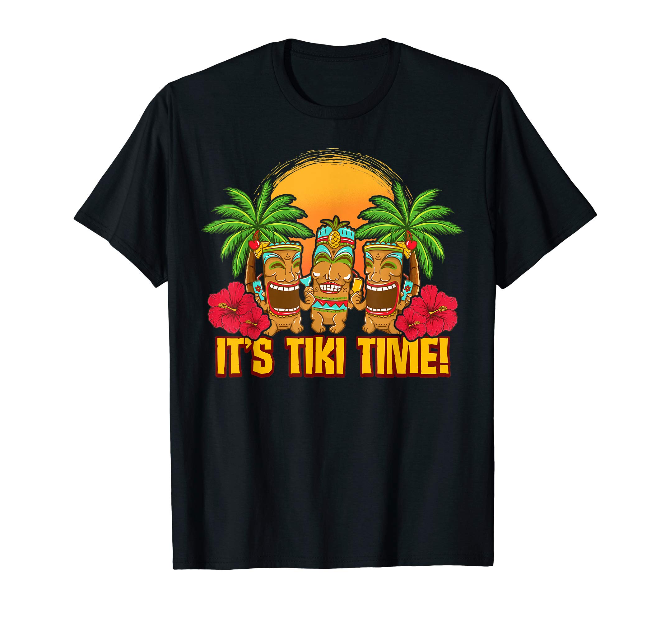 For Hawaii EnthusiastsTiki Polynesian Hawaiian Beach Vacation Funny T-Shirt for Men WomenOEKO-TEX STANDARD 100
