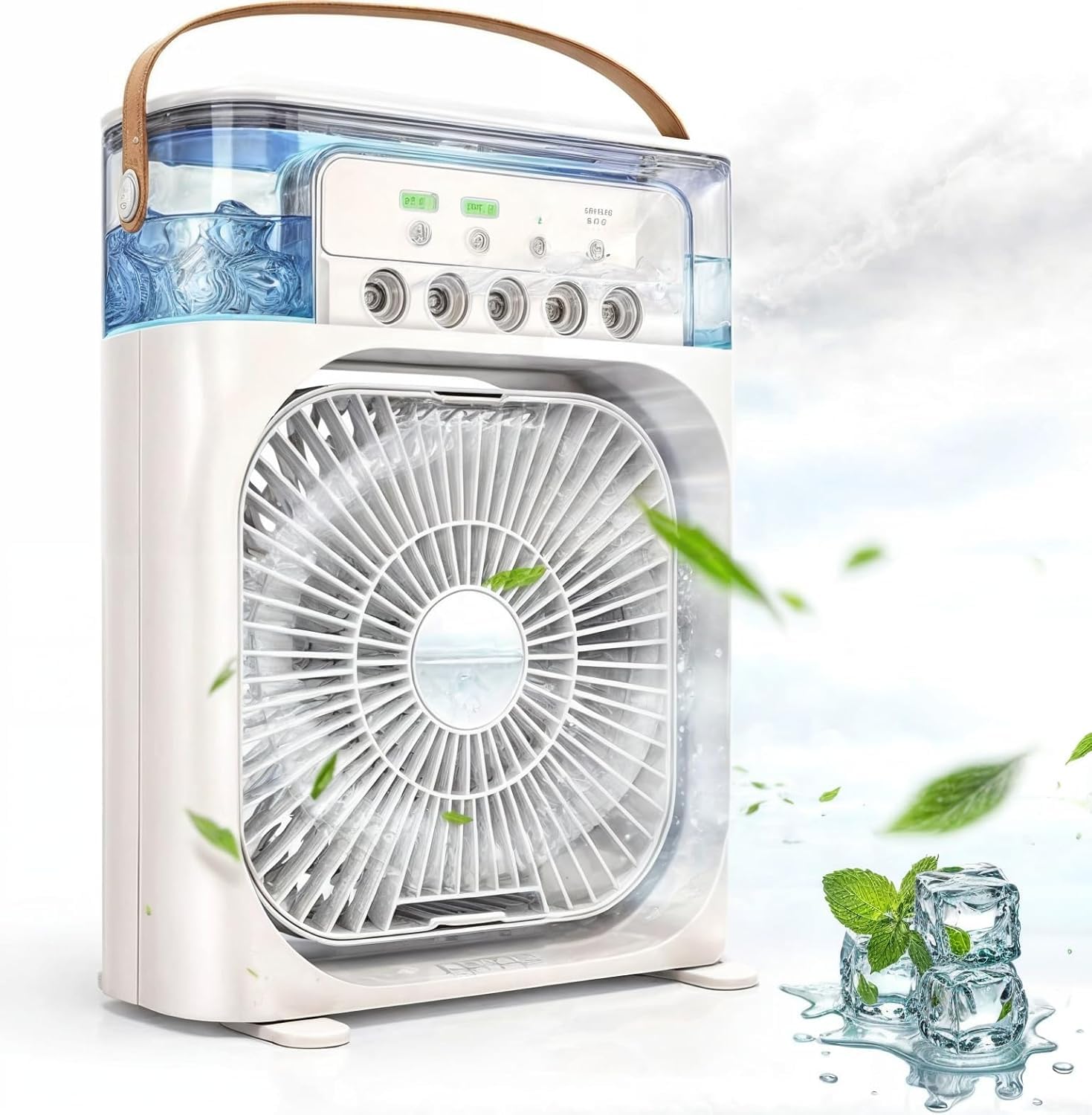 Drumstone (Special 5 Years Warranty) Portable USB Air Cooler Fan, 3-Speed, USB Powered, Mist Humidifier, 7-Color Lights, Quiet Operation, Adjustable Airflow-picture-28