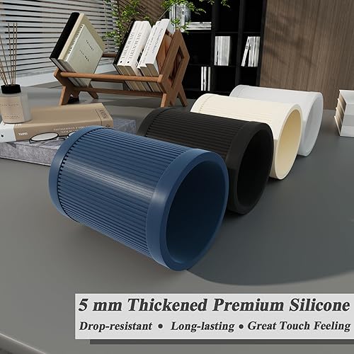 Miniatura 4 de Soporte estético para bolígrafo, moderno soporte de silicona para lápices, elegante decoración de escritorio de oficina, hecho de silicona de alta