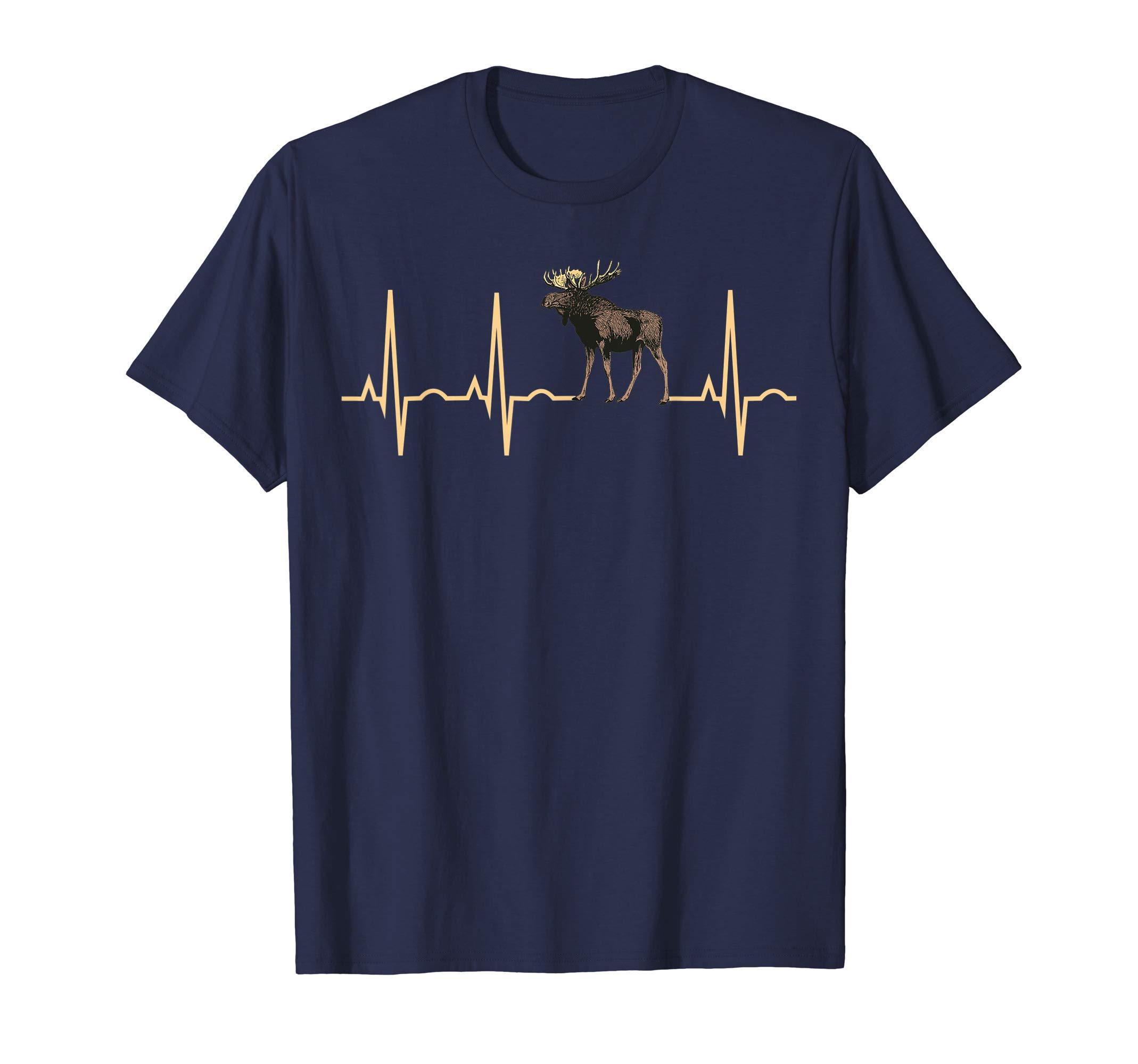 Moose Heartbeat Shirt & Moose Lover T-ShirtsMoose Heartbeat Shirt - Best Moose Lover Gift TShirt T-ShirtOEKO-TEX STANDARD 100