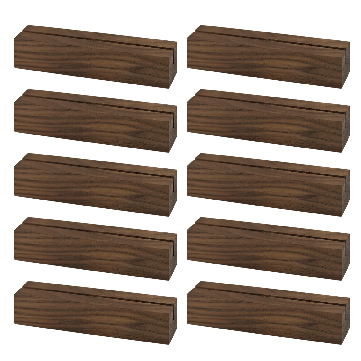 Buy JINMURY 10 Pack Walnut Wood Table Number Holder Rustic Wood
