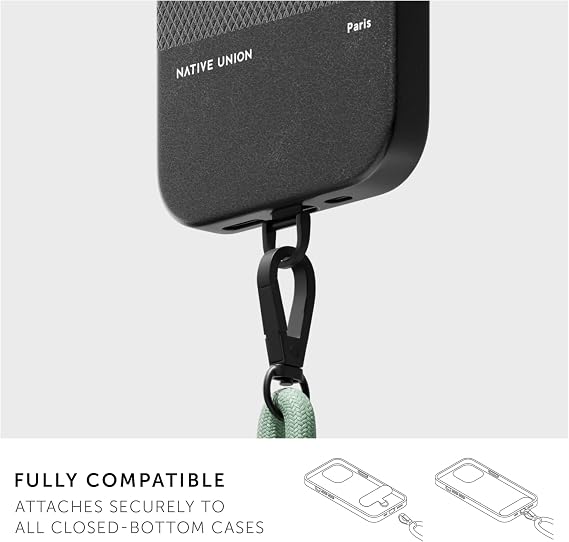 Native Union Sling Adjustable & Detachable Phone Strap Compatible with iPhone 16, 15, 14, 13 and most Smartphones Made with 100% Durable & Recycled Materials (Oxyfire)