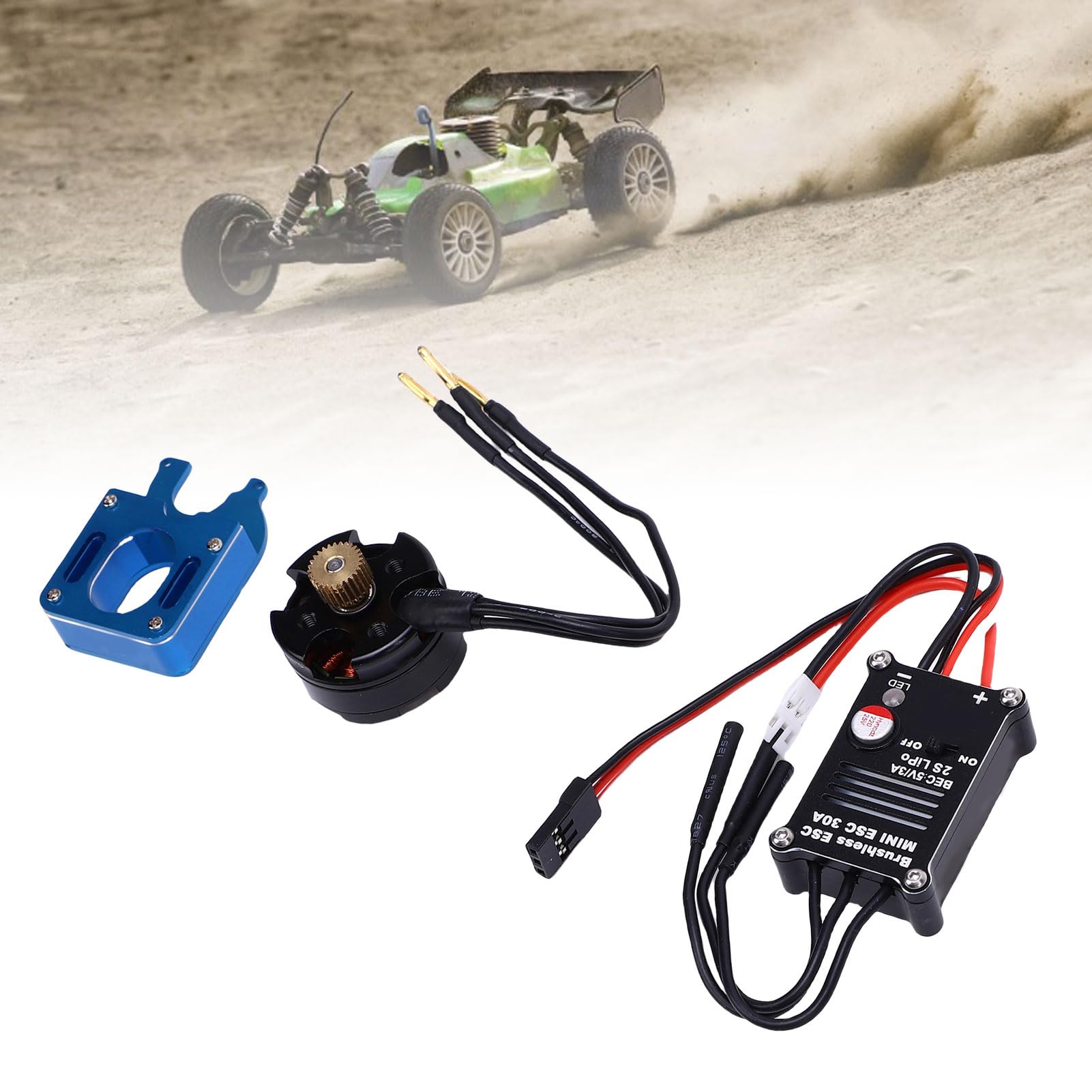 Cryfokt Zestaw Silnika Bezszczotkowego 2204 2400KV z Regulatorem Obrotów