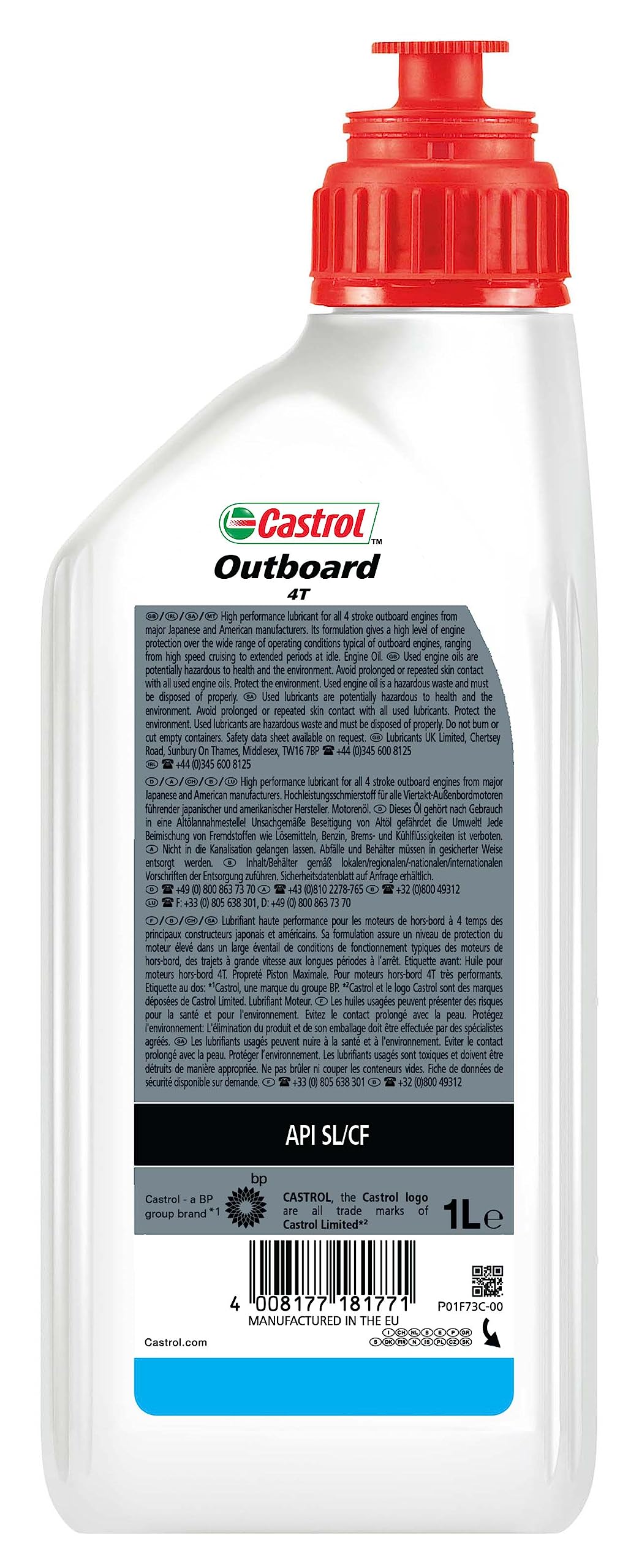 Castrol Outboard 4T Aceite para Motor Marino 1L