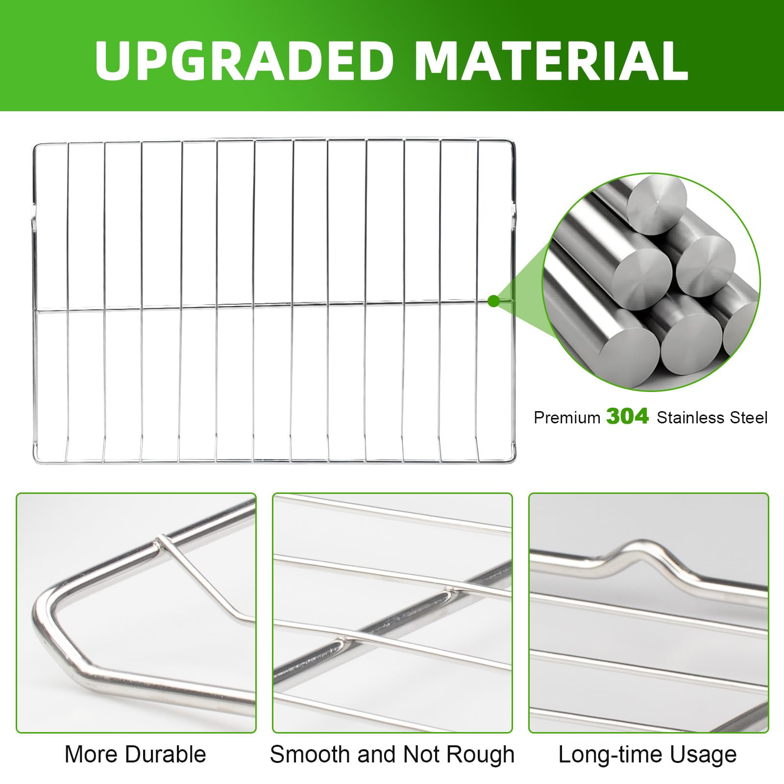 MHL63411403 - Rejilla para horno (24.8 x 16.2 pulgadas, 2 unidades)
