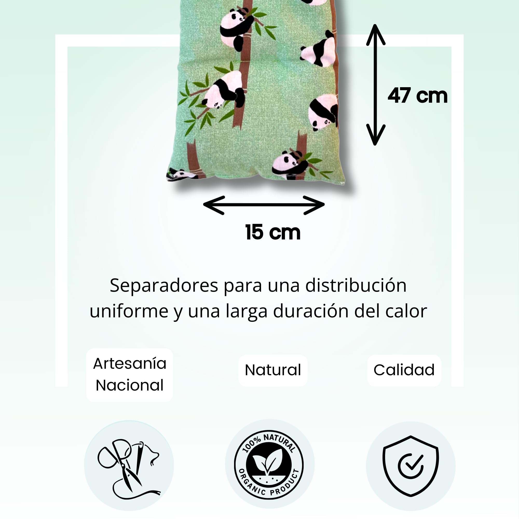 Saco Semillas Microondas Cervical Térmico de Semillas y Lavanda - 47x15cm - 100% algodón– Bolsa Cojín con Aroma Calor y Frío Multiusos Saquito Pies Calienta Camas y Lumbar