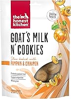 Vista 1 de The Honest Kitchen Human Grade Dog Treats Goat's Milk N' Cookies: Horneado lentamente con calabaza, bolsa de 8 onzas