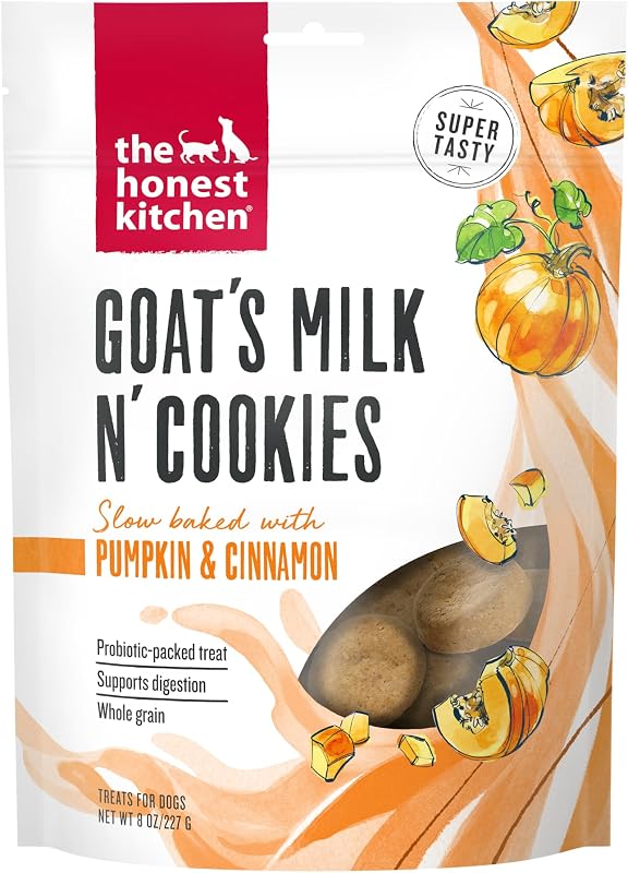 Petiscos crocantes para cães com leite de cabra e abóbora The Honest Kitchen DCOOGPU8, 227 g