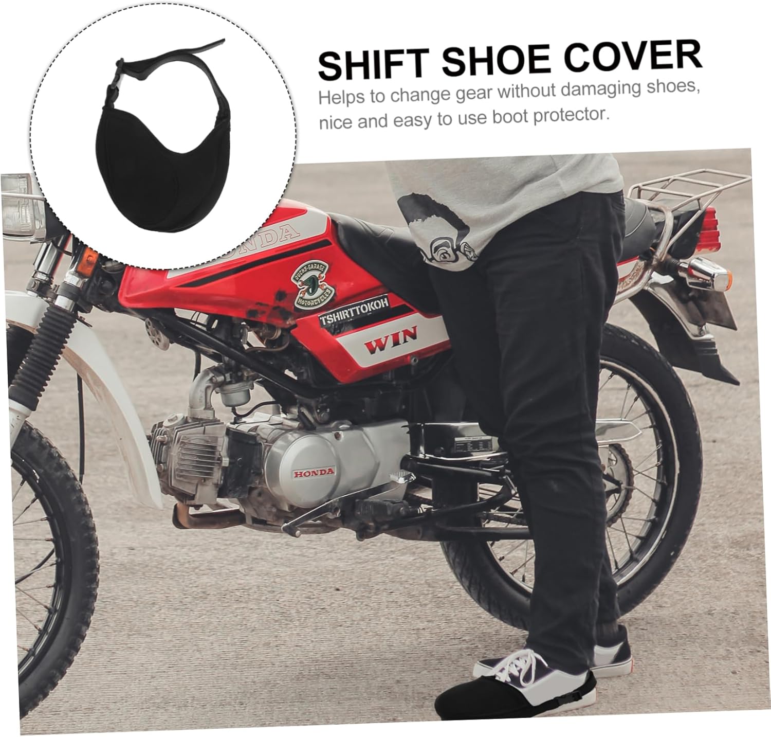 VICASKY Cycling Shoe Covers Shoe Protector Motorcycle Gear Boot Cover Cycling Gear-Shift Shoe Cover Motorbike