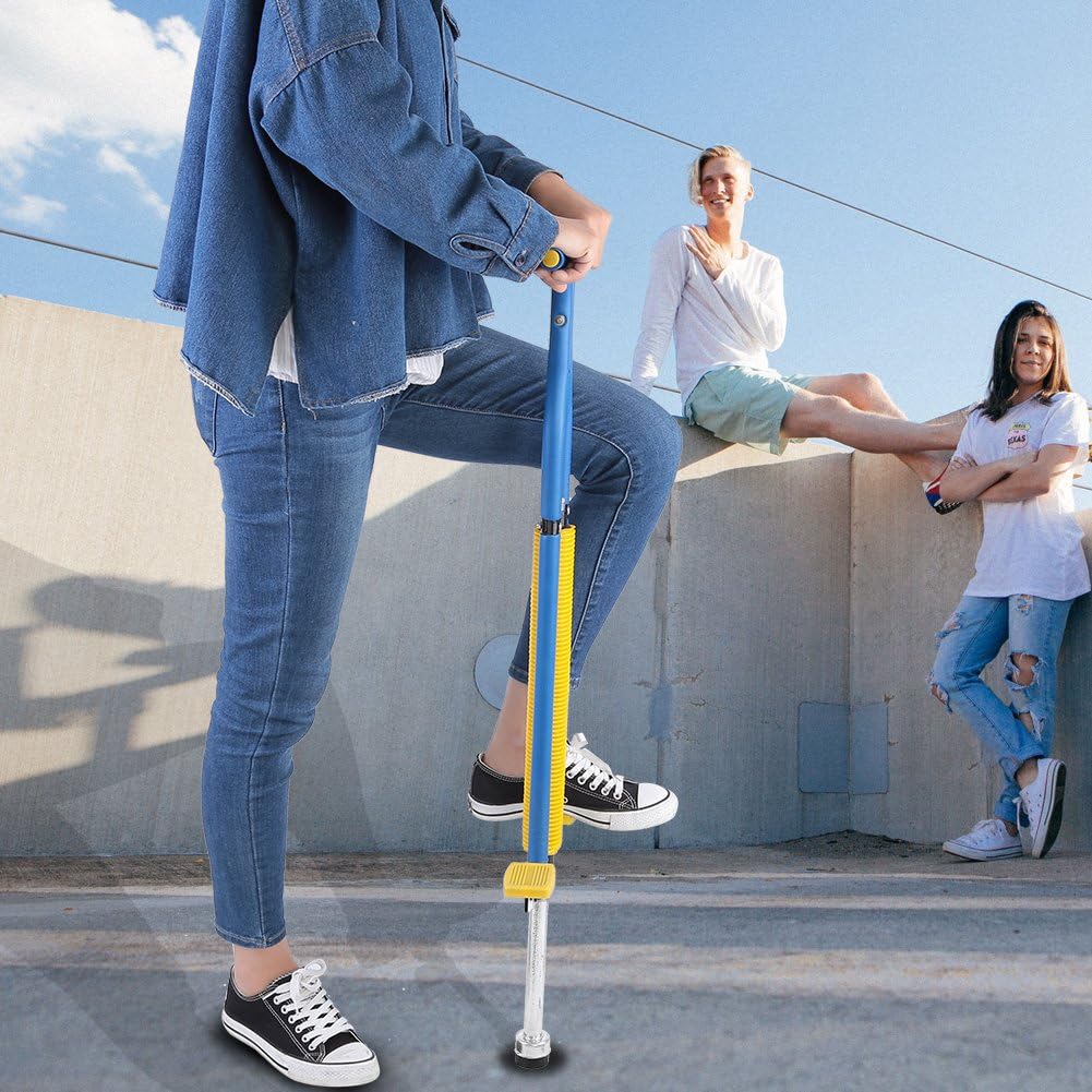 EVTSCAN Jackhammer Jump Stick, Pogo Stick Double Bar Jackhammer Jump Stick Sports Educational Tool for Children