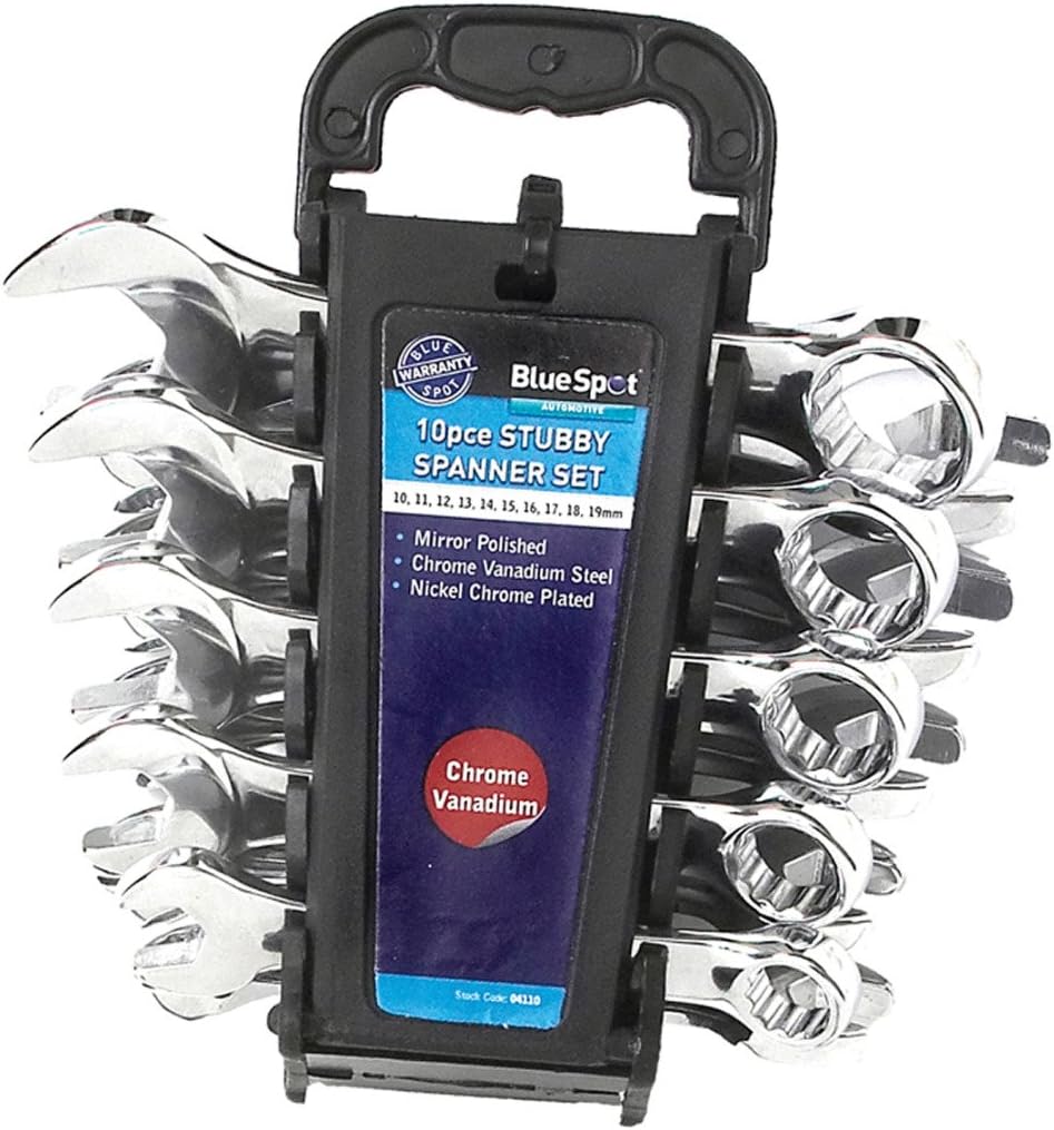 Blue Spot 04110 10 Piece Stubby Spanner Set