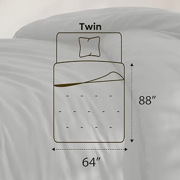 Utopia Bedding 2 Pc Twin Comforter Set, All Season Bedding, Grey