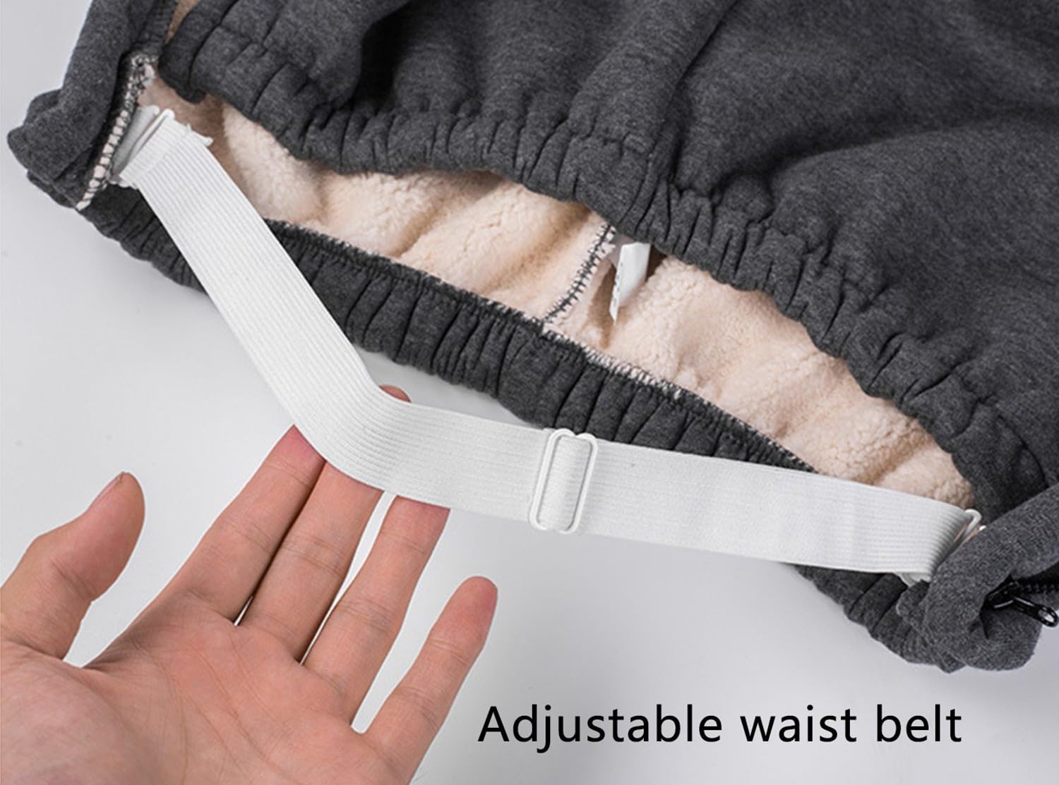 REHOOF Pantaloni Termici con Cerniera Laterale, Pantaloni da Jogging A Gamba Larga, Pantaloni Riabilitativi per Uomo, Facili da Indossare E da Togliere per Ospedali, Assistenza Domiciliare Men A,L