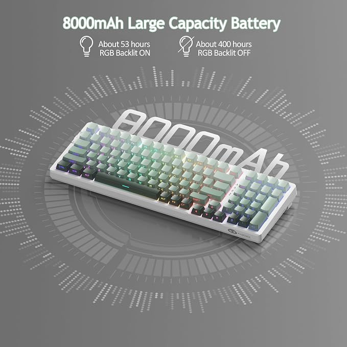 Teclado inalámbrico Gaming LIGHT100 con switches Blue Whale y retroiluminación RGB miniatura 6