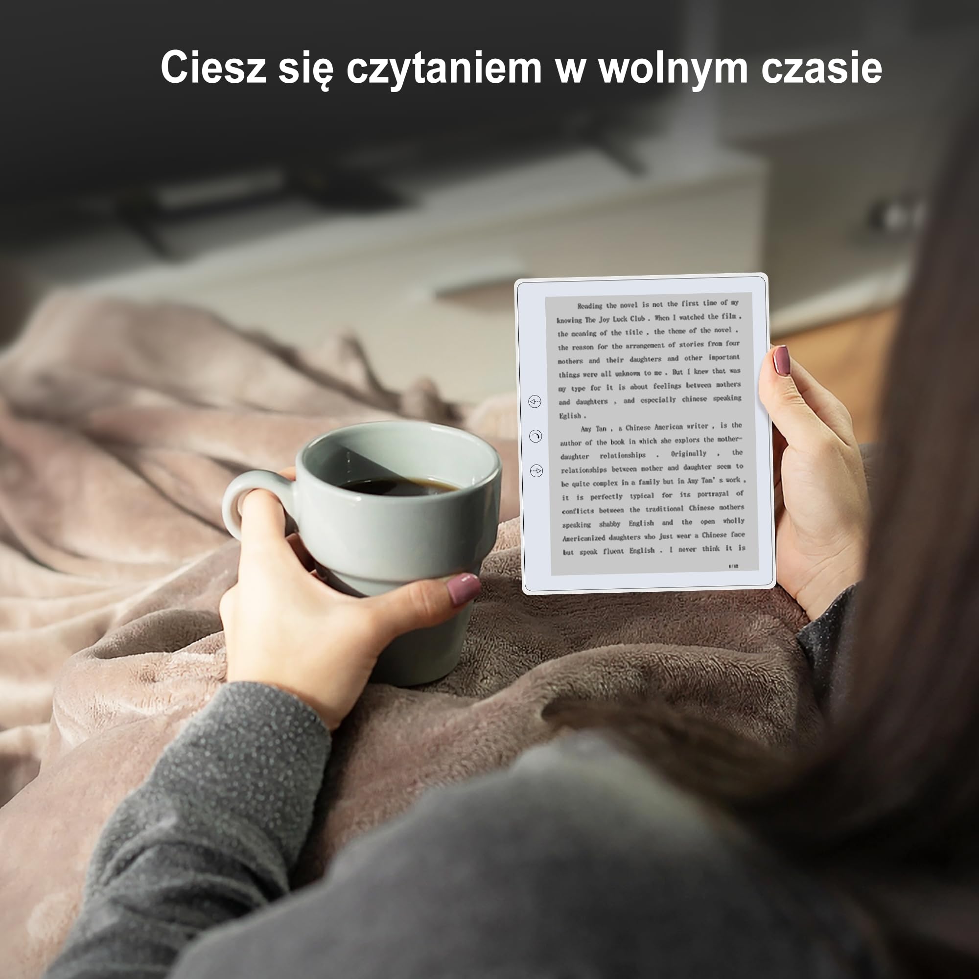 Veidoo 5.8 Cala Czytnik Książek Elektronicznych, Ekran Dotykowy HD, Technologia Carta E-Ink, 32GB ROM, WiFi, Długa Żywotność Baterii (Biały)