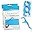 Trueocity Dental Flossers Brush Picks 2 Pack w/Travel Case (100 Total Count), Dental Floss Glides Easy, Flosser Helps Prevent Tooth Decay & Gum Disease, Easy Grip, Flossers for Adults, Mint Flavored
