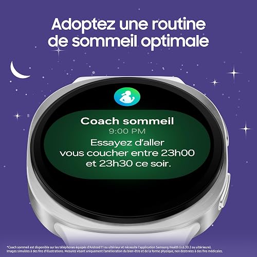 Samsung Galaxy Watch8, Montre Connectée, Coach Running, Coach Sommeil, Galaxy AI, Bluetooth, 40mm, Graphite, Chargeur Secteur Rapide 25W Inclus, Version FR - 4