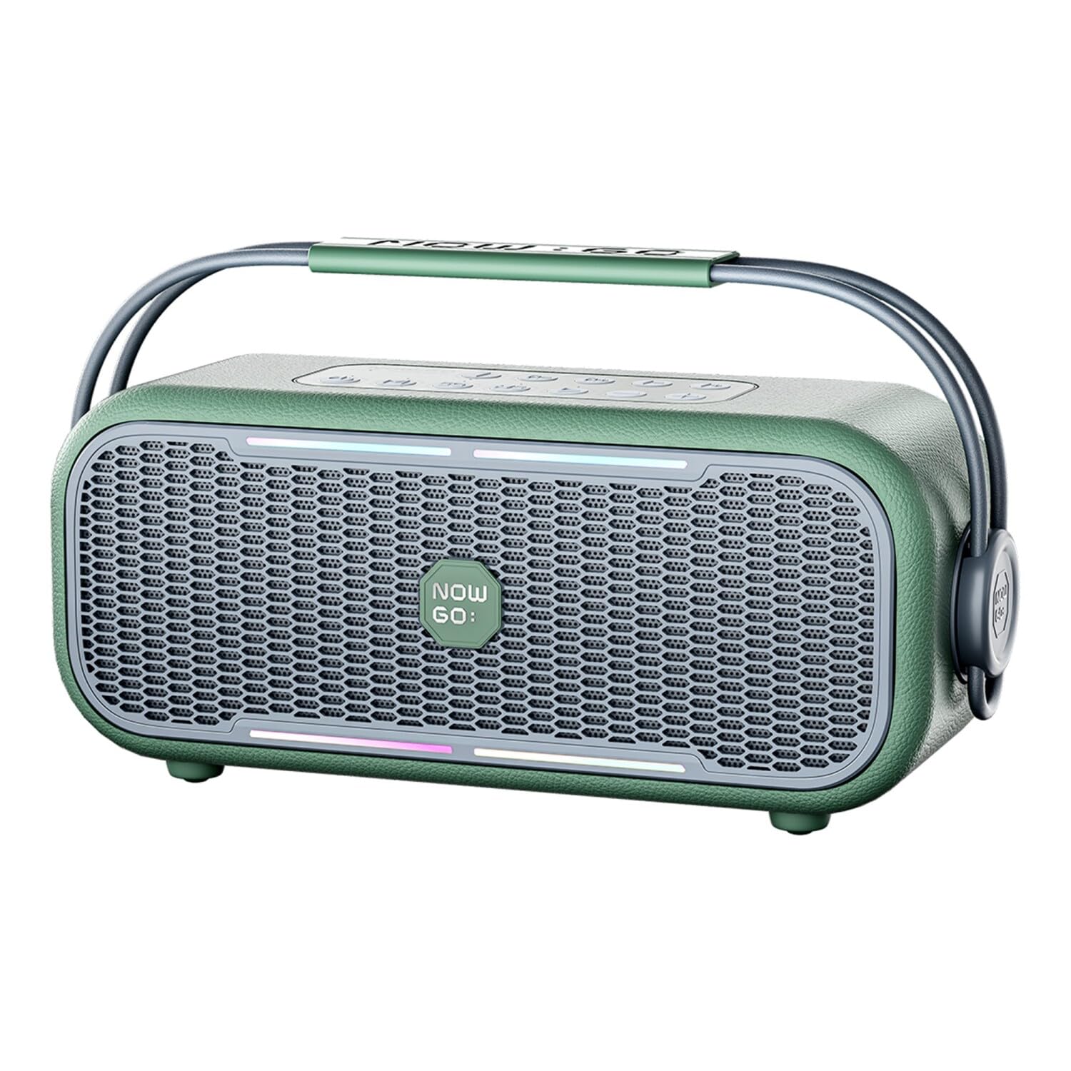 C2 60W Taşınabilir RGB Bluetooth Hoparlör IPX4 Parti Speaker Yeşil