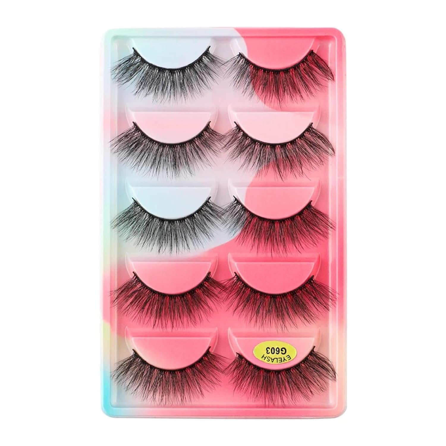 UAMOU Lashes 10 20 50 100 Boxes Mink Eyelashes 5 pairs Natural False Eyelashes Thick Fluffy Faux Cils