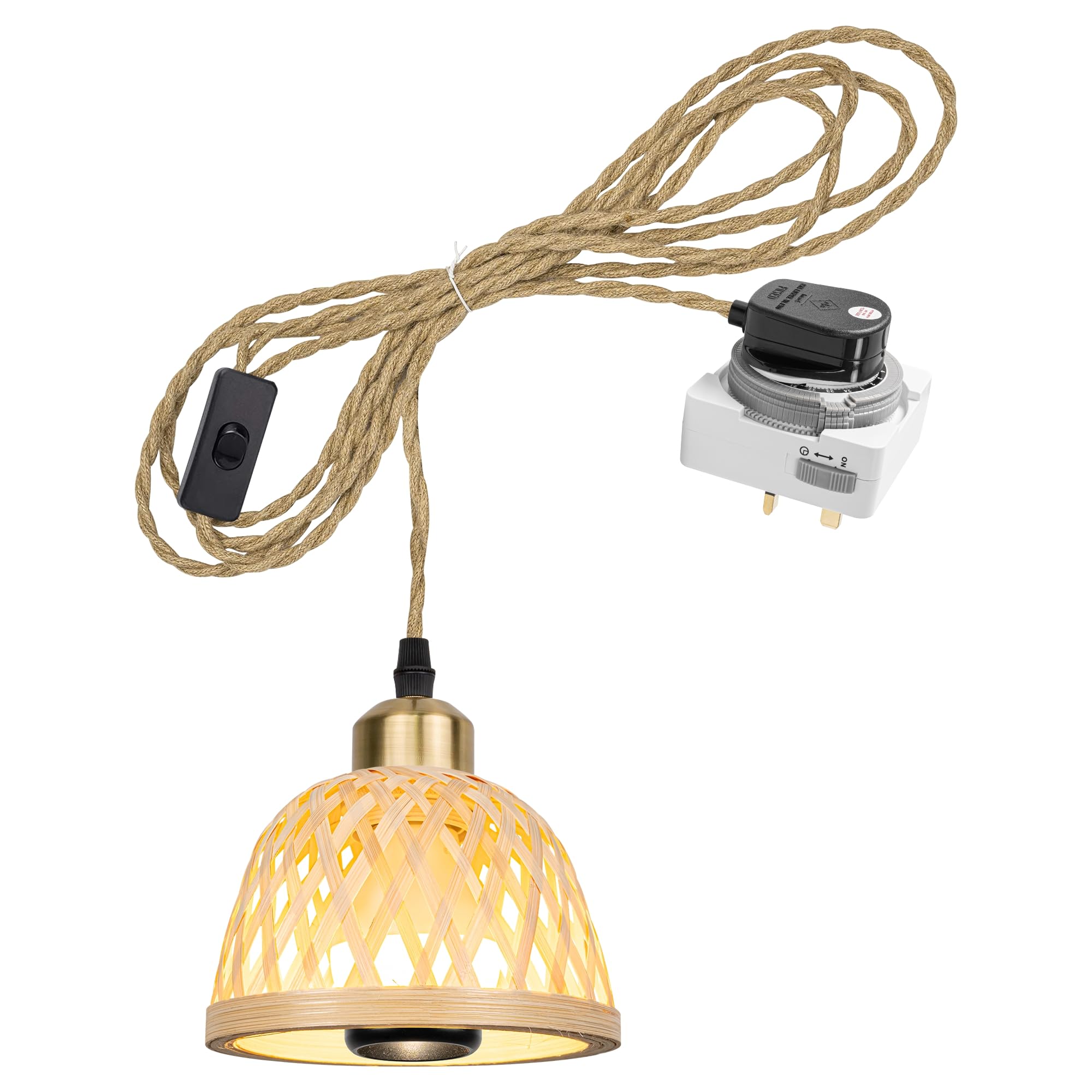 FSLiving Grow Light with Full Spectrum and Hanging System, led Grow Lights for Indoor Plants with 4.5m Cable, Aluminum Hanging Lamps with E27 Lamp Holder for Seedlings Greenhouse Plants XDD780