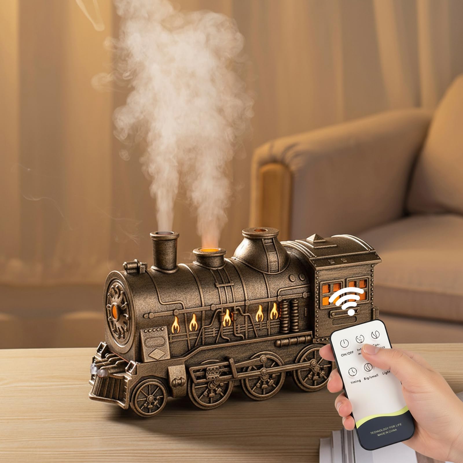 Vintage Steam Train Diffuseur Huiles Essentielles RC