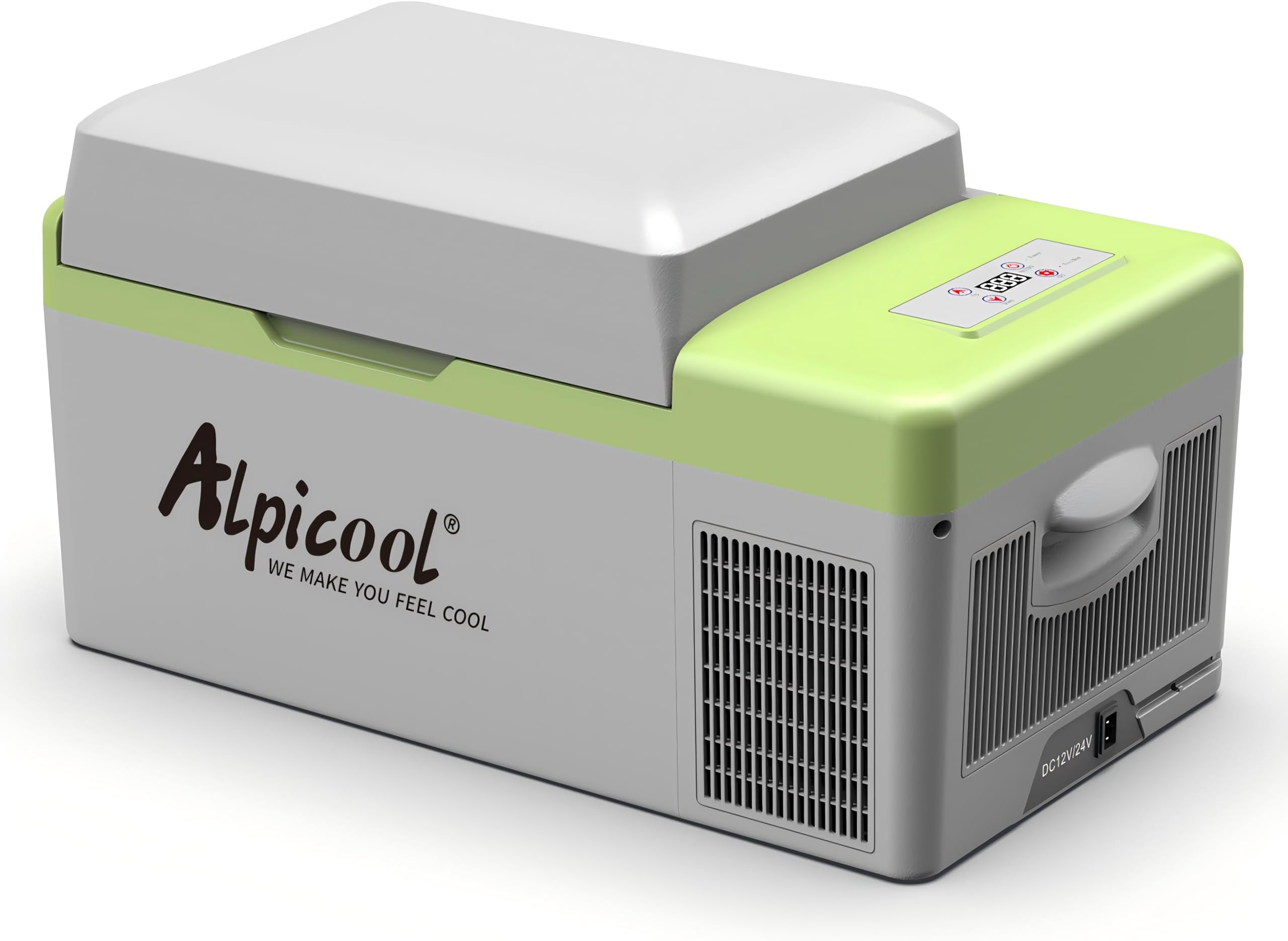 Y20T 20L Compressor Car Fridge Freezer, DC 12v Camping Refrigerator, Portable Mini Cool Box for TruckCampervanRVBoat, -20℃ to 20℃