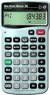 Calculated Industries 3405 Real Estate Master IIIx Residential Real Estate Finance Calculator | Clearly-Labeled Function Keys | Simplest Operation | Solves Payments, Amortizations, ARMs, Combos, More