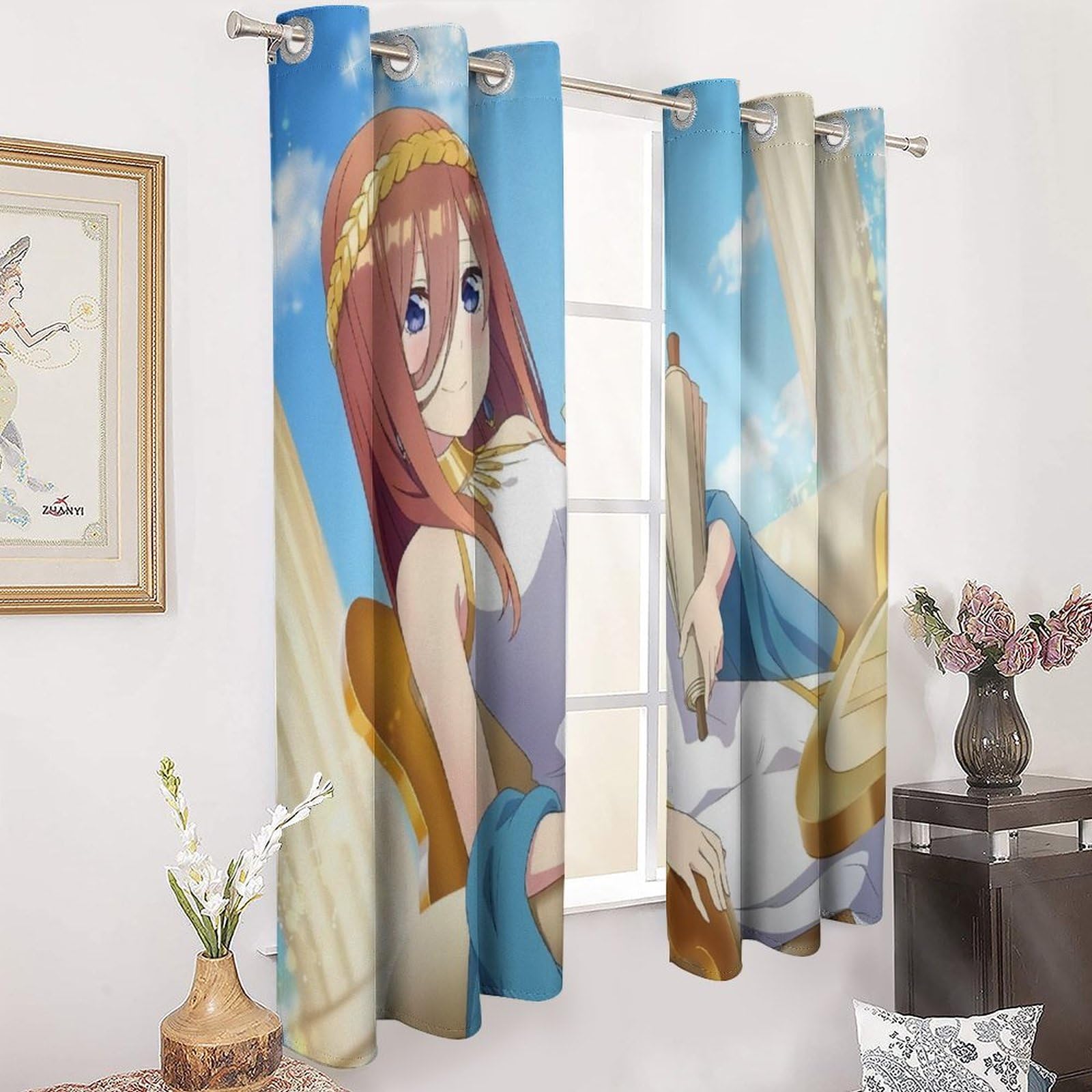 Amazon｜五等分の花嫁 中野三玖 カーテン 遮光 可愛い 遮光