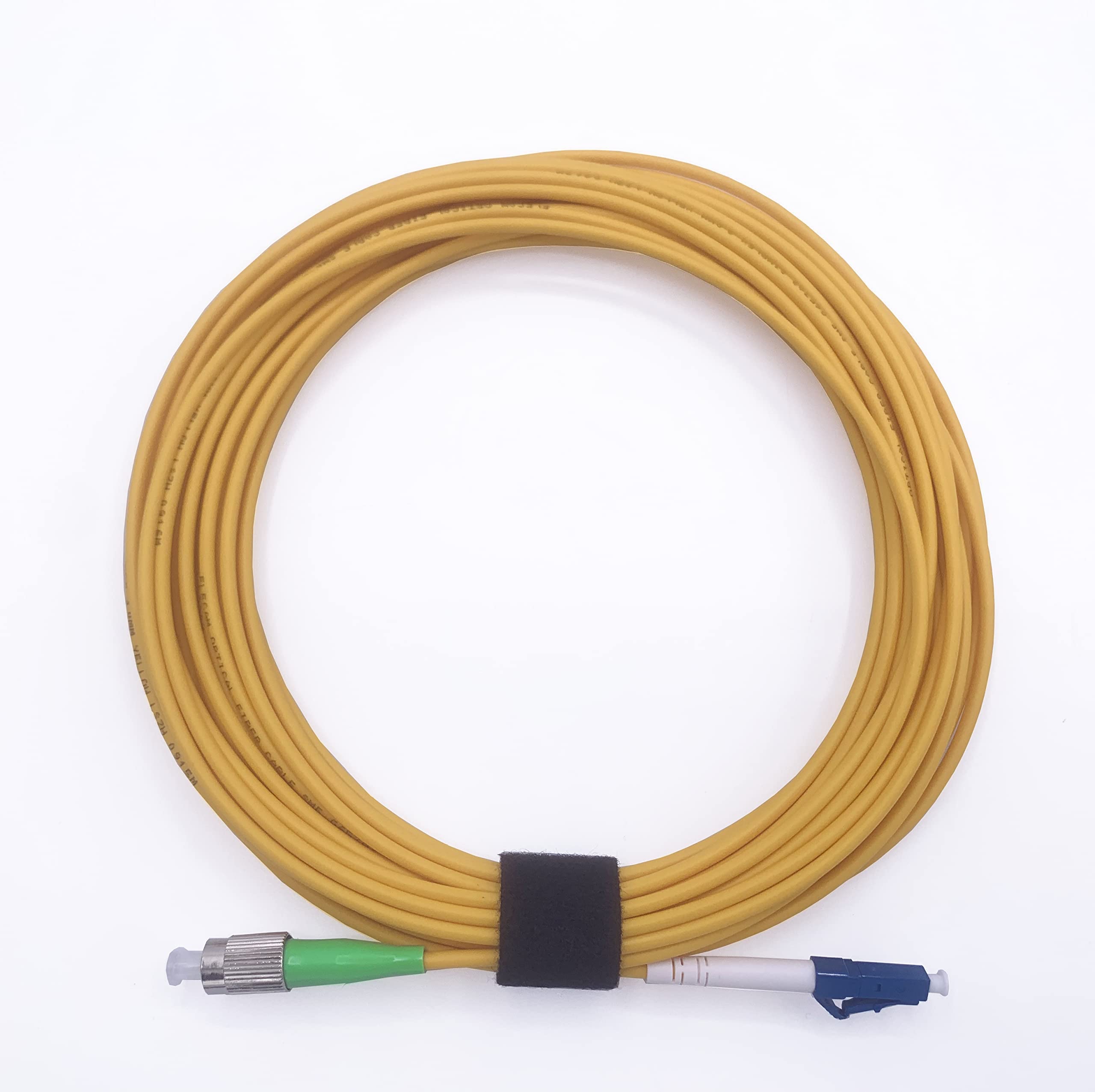 Elfcam Cavo Fibra Ottica LC/UPC per FC/APC Simplex Monomodale 9/125μm LSZH (30m)