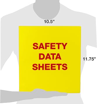UniKeep SDS Binder - 1.5'' Capacity, (3 Poly Rings), Fully Enclosed