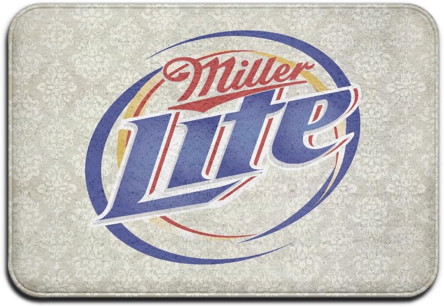 Miller Lite Logo Non-Slip In/outdoor Doormats 4060 White