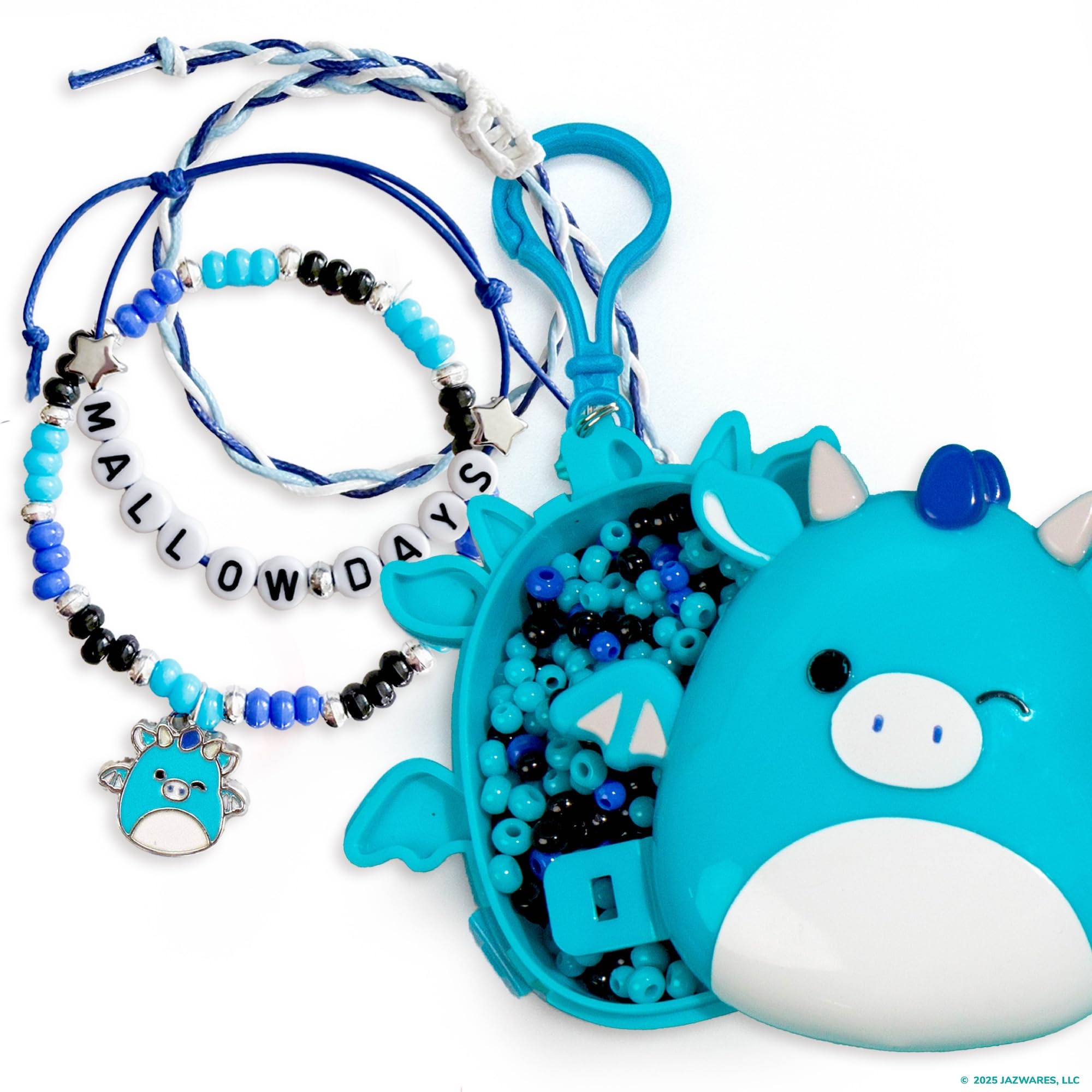 Original Squishmallows Tatiana The Dragon Bracelet Kit, Bracelet Making Kit, Friendship Bracelet Kit, Charm Bracelet, Charm Bracelet Making Kit, 7
